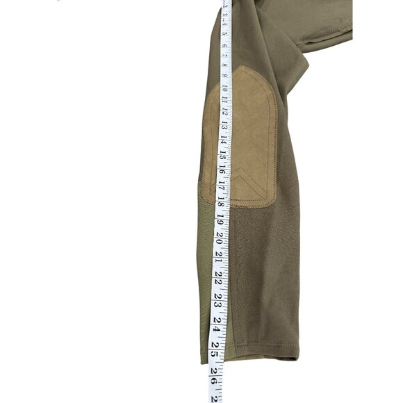 Ariat Sport Khaki Equestrian Breeches Riding Pants Knee-Patch Womens Size 30 NEW - Picture 7 of 10